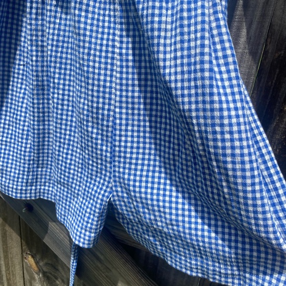 Talbots Blue and White V-Neck shorts jumpsuit romper NWT - Picture 4 of 10